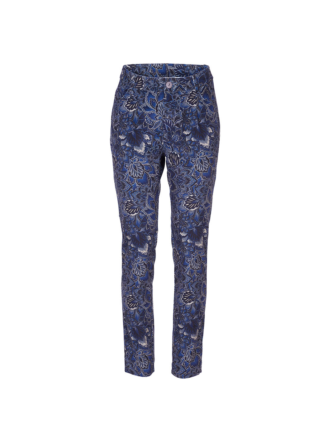 Pantalon velours droit stretch imprimé La Fiancée
