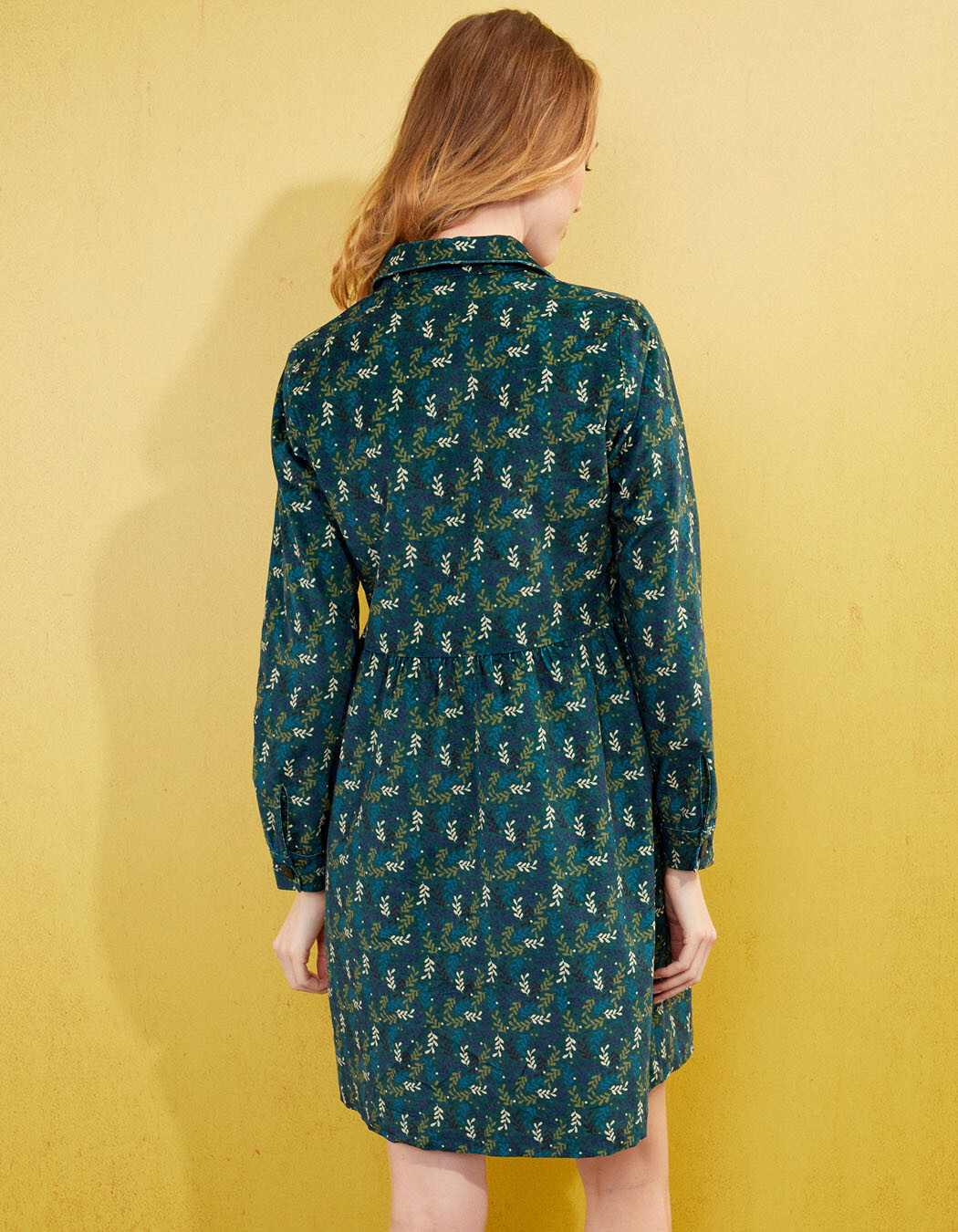 Robe chemisier velours stretch imprimé La Fiancée