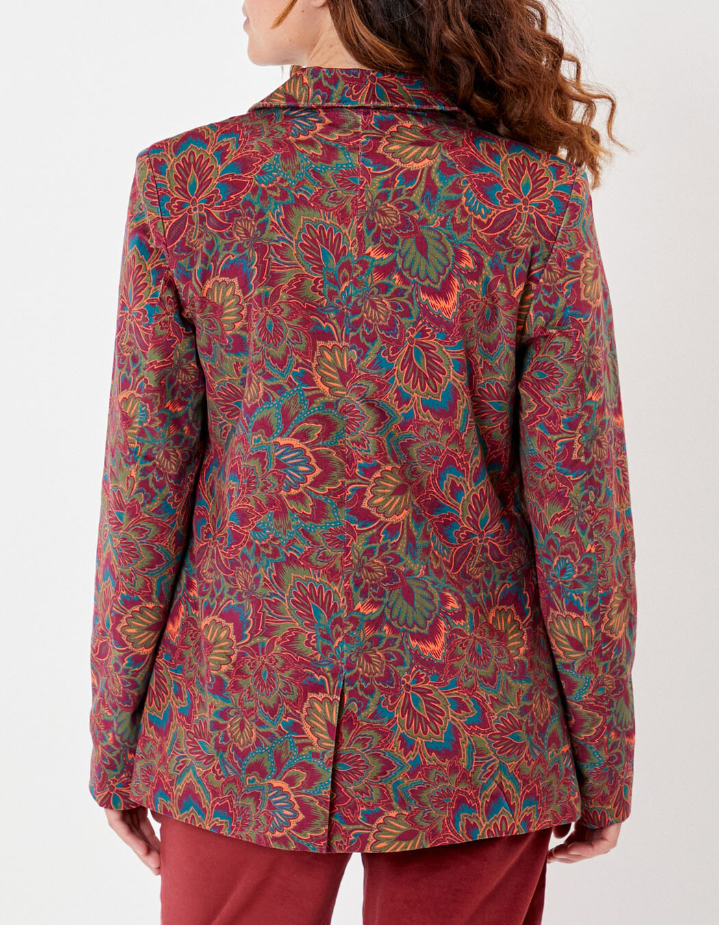 Veste blazer velours stretch imprimé La Fiancée