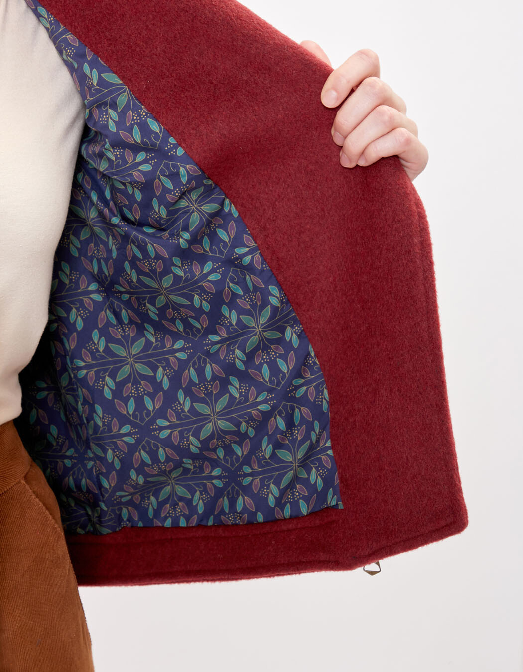 Veste courte en lainage imprimé La Fiancée