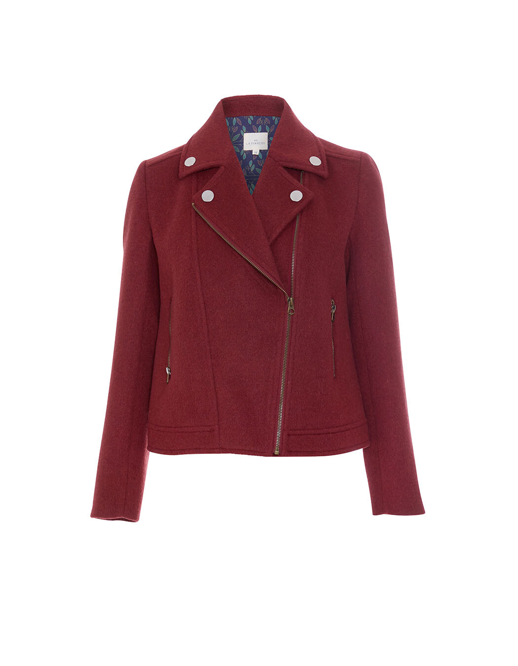 Veste courte en lainage imprimé La Fiancée