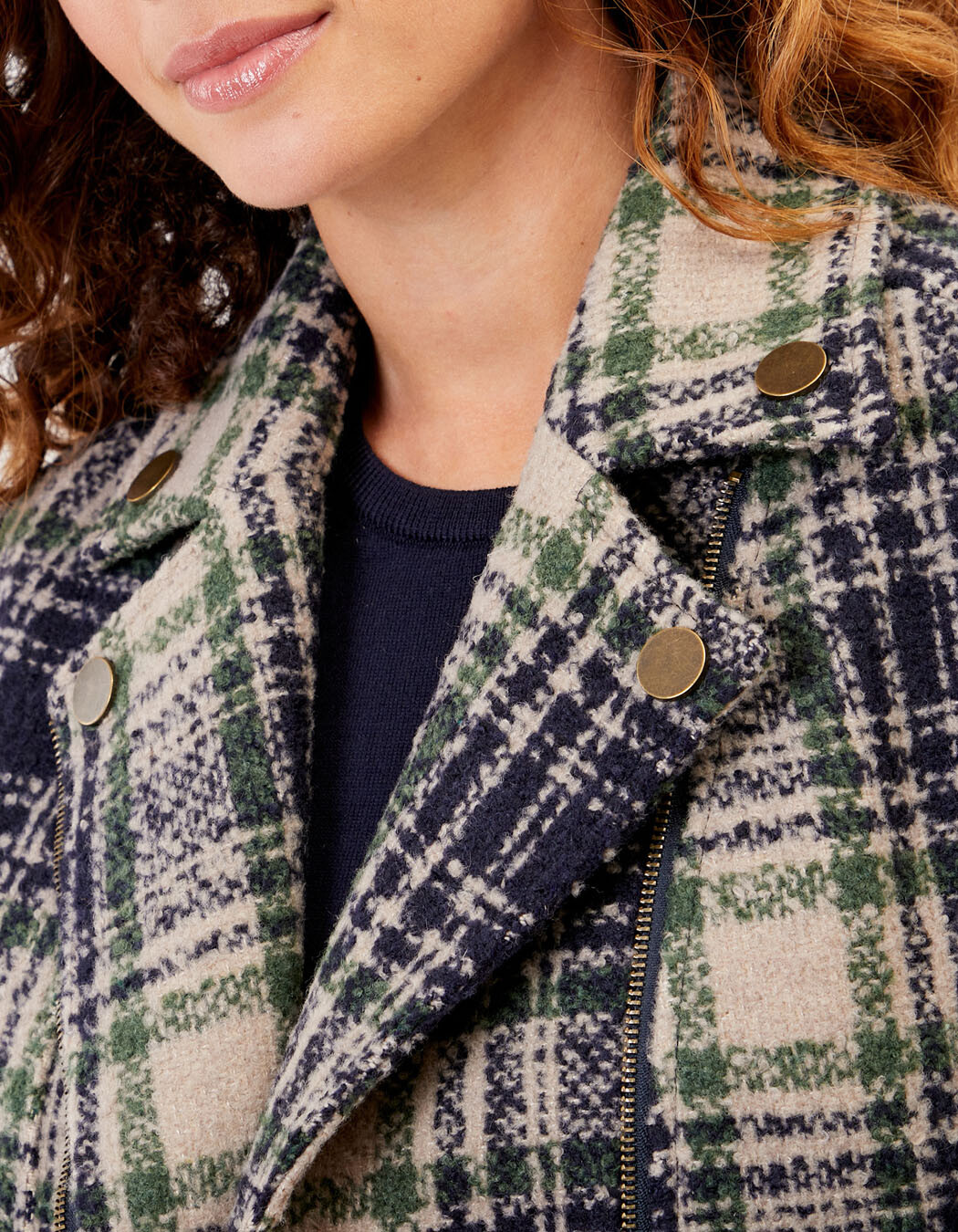 Veste courte en lainage imprimé La Fiancée
