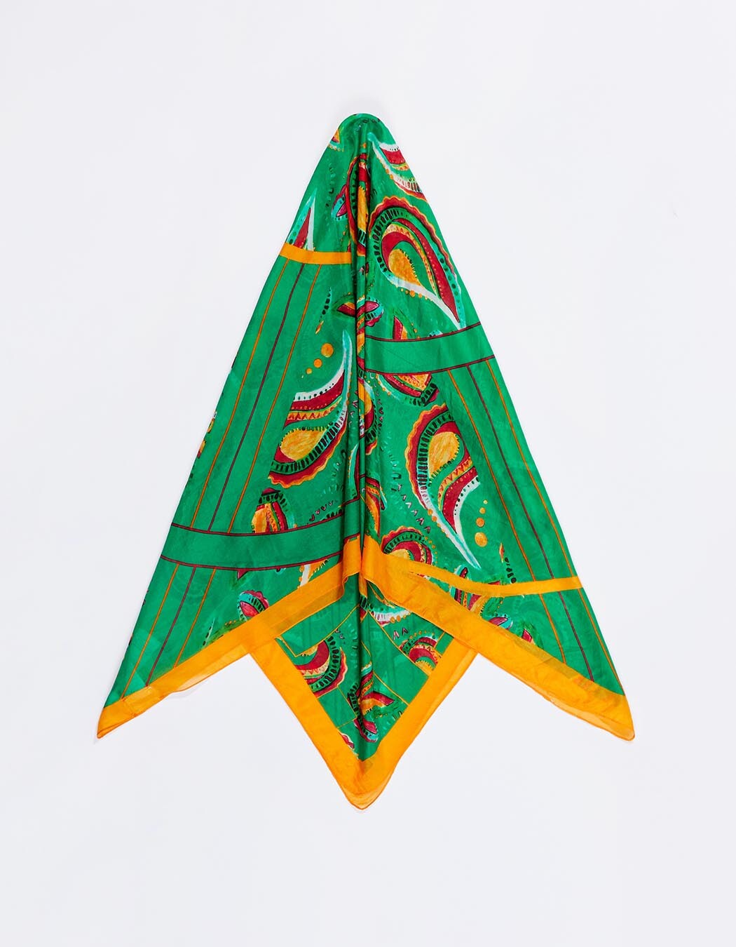 Foulard en soie imprimé imprimé La Fiancée