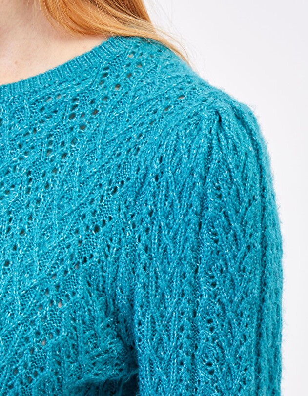 Pull maille fantaisie uni imprim&eacute; Princesse Nomade