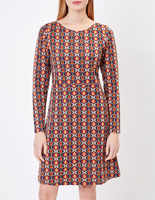 Robe maille jacquard imprim&eacute; Princesse Nomade