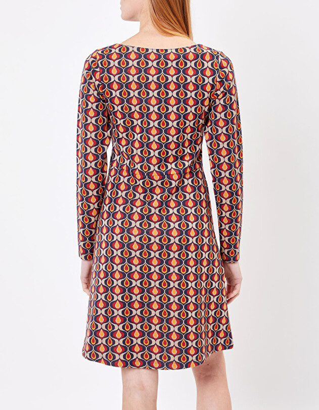 Robe maille jacquard imprim&eacute; Princesse Nomade