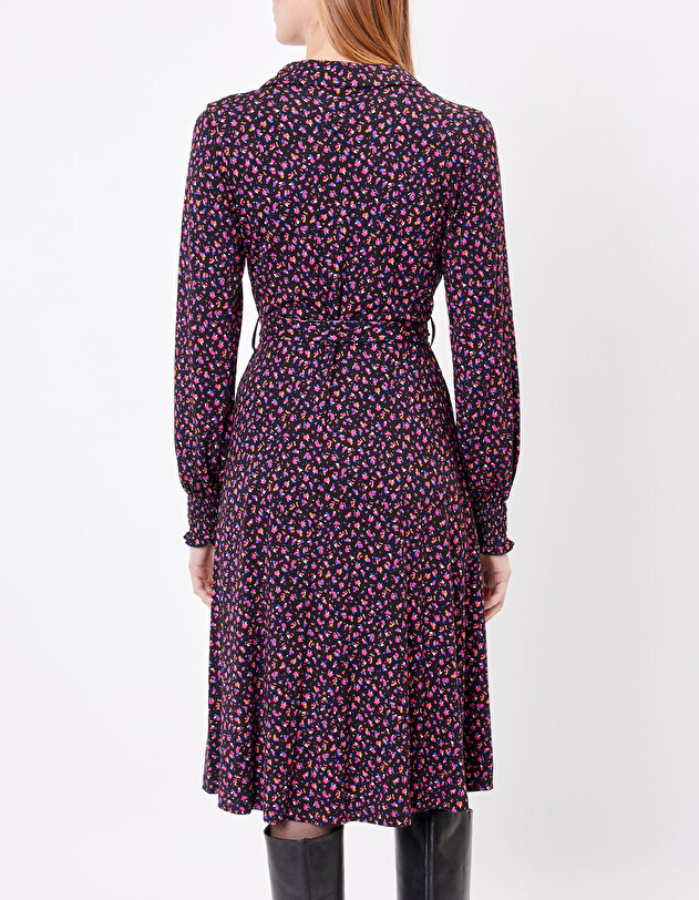 Robe chemise maille imprim&eacute; Princesse Nomade