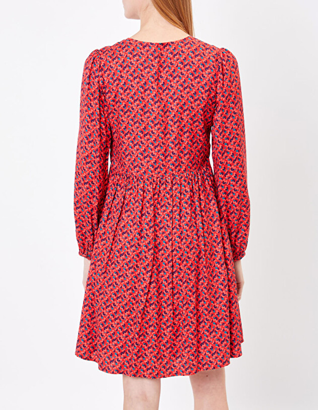 Robe fluide &eacute;vas&eacute;e imprim&eacute;e imprim&eacute; Princesse Nomade