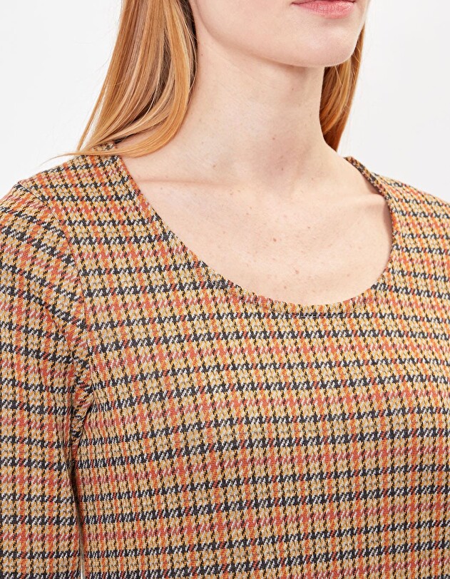 Robe droite maille jacquard imprim&eacute; Princesse Nomade