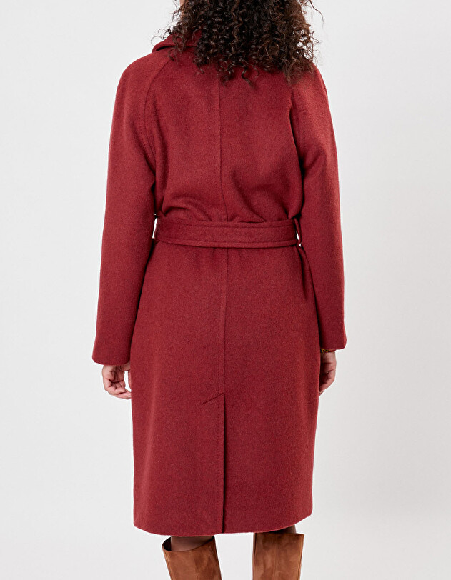 Manteau long en lainage imprim&eacute; La Fianc&eacute;e