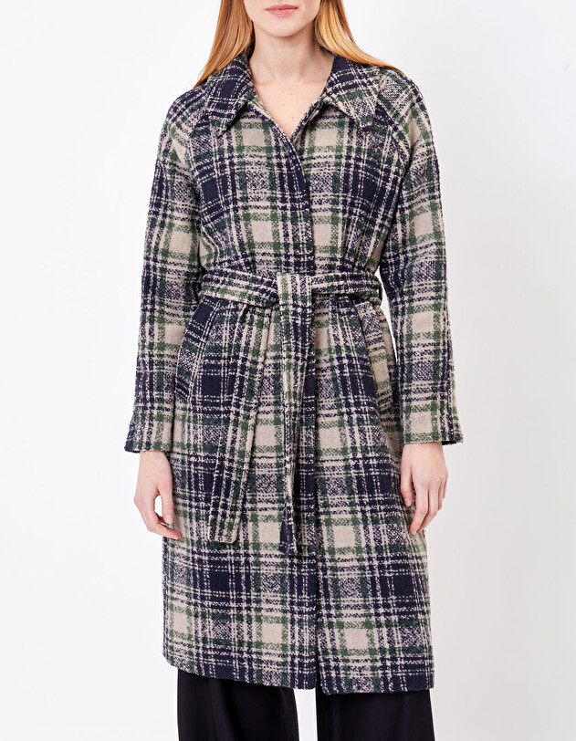 Manteau long en lainage imprim&eacute; La Fianc&eacute;e