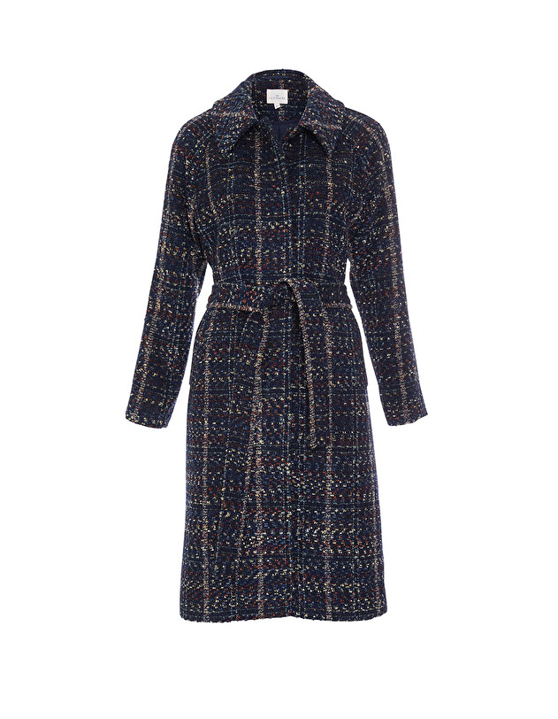 Manteau long en lainage imprim&eacute; La Fianc&eacute;e