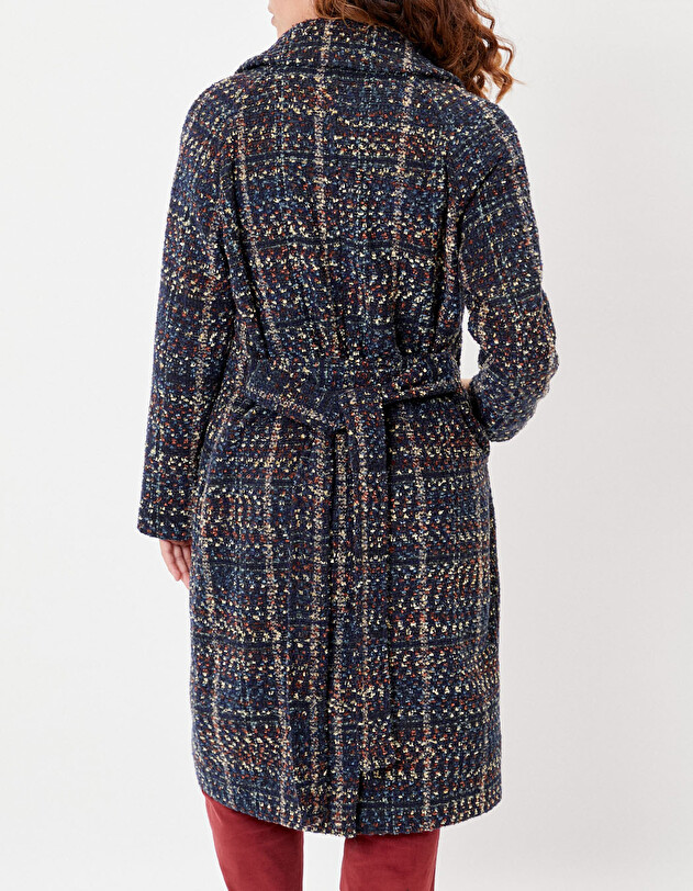 Manteau long en lainage imprim&eacute; La Fianc&eacute;e