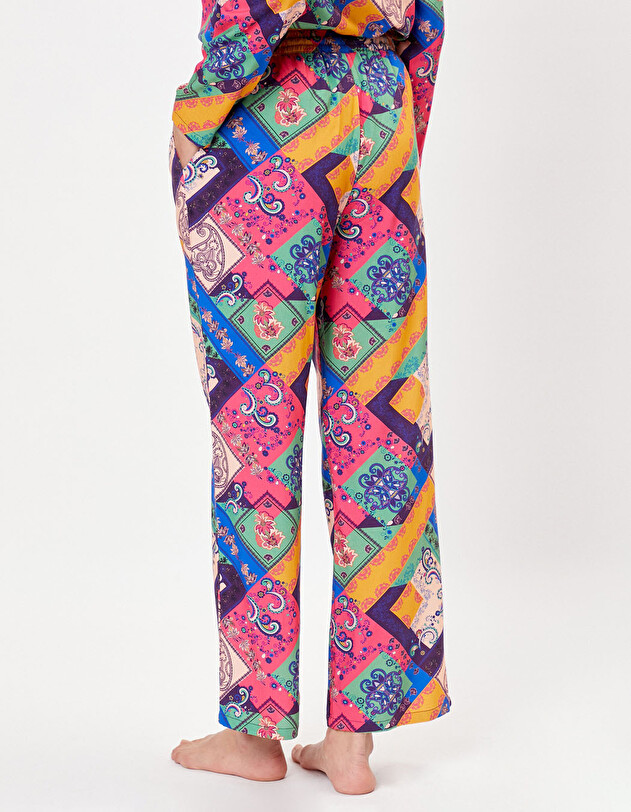 Pantalon pyjama fluide imprim&eacute; La Fianc&eacute;e