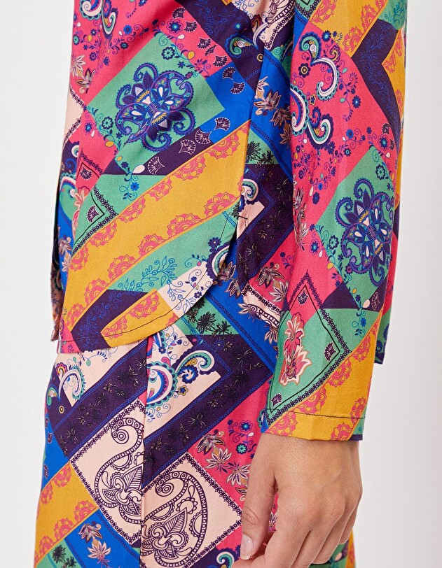 Chemise de pyjama fluide imprim&eacute; La Fianc&eacute;e
