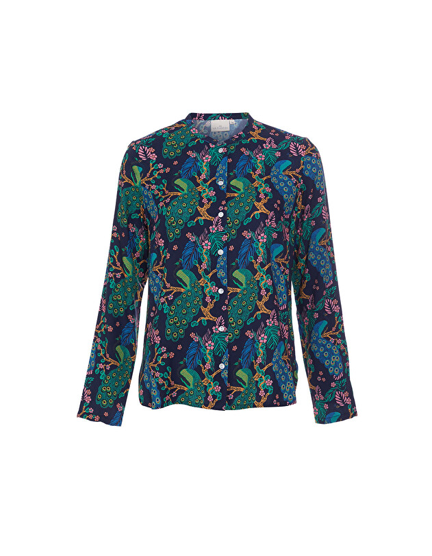 Chemise de pyjama fluide imprim&eacute; La Fianc&eacute;e