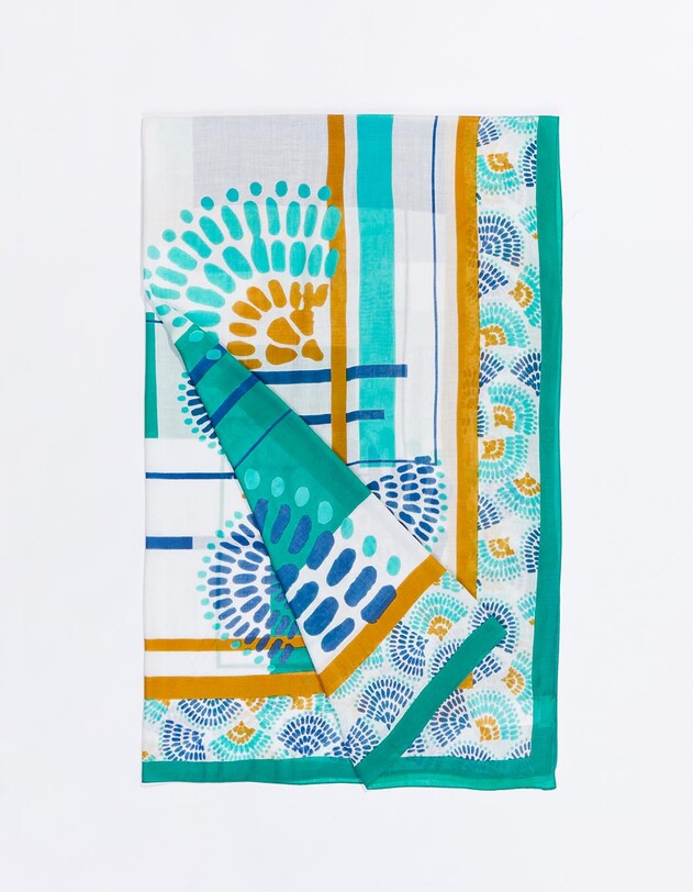 Grand foulard imprim&eacute; imprim&eacute; La Fianc&eacute;e