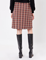 Jupe maille jacquard retro imprimé Princesse Nomade