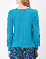 Pull maille fantaisie uni imprimé Princesse Nomade