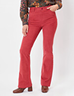 Pantalon velours coupe flare imprimé Princesse Nomade
