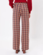 Pantalon large maille esprit retro imprimé Princesse Nomade