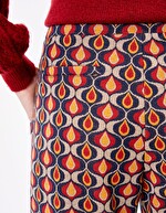Pantalon large maille esprit retro imprimé Princesse Nomade