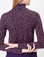 T-shirt col roul&eacute; maille imprim&eacute; Princesse Nomade