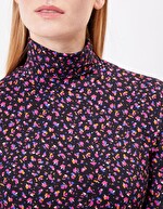 T-shirt col roul&eacute; maille imprim&eacute; Princesse Nomade