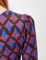 Robe fluide évasée imprimée imprimé Princesse Nomade