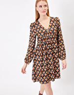 Robe fluide évasée imprimée imprimé Princesse Nomade