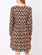 Robe fluide évasée imprimée imprimé Princesse Nomade