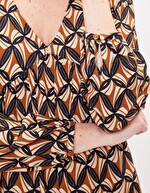 Robe fluide évasée imprimée imprimé Princesse Nomade