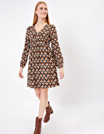 Robe fluide évasée imprimée imprimé Princesse Nomade