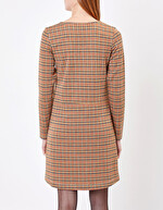 Robe droite maille jacquard imprimé Princesse Nomade