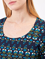 Robe droite maille jacquard imprimé Princesse Nomade