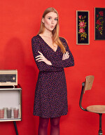 Robe cintrée en maille imprimé Princesse Nomade