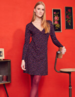 Robe cintrée en maille imprimé Princesse Nomade