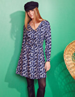 Robe fluide ceinturée imprimé Princesse Nomade