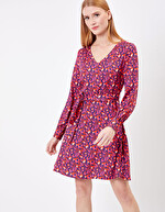 Robe fluide ceinturée imprimé Princesse Nomade