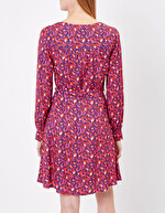 Robe fluide ceinturée imprimé Princesse Nomade