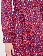 Robe fluide ceinturée imprimé Princesse Nomade