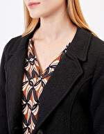 Veste tailleur maille jacquard imprimé Princesse Nomade