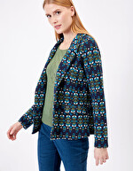 Veste tailleur maille jacquard imprimé Princesse Nomade