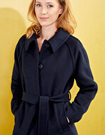 Manteau long en lainage imprimé La Fiancée