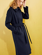 Manteau long en lainage imprimé La Fiancée