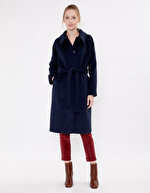Manteau long en lainage imprimé La Fiancée