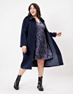Manteau long en lainage imprimé La Fiancée