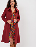 Manteau long en lainage imprimé La Fiancée