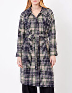 Manteau long en lainage imprimé La Fiancée