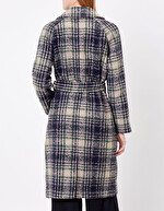 Manteau long en lainage imprimé La Fiancée